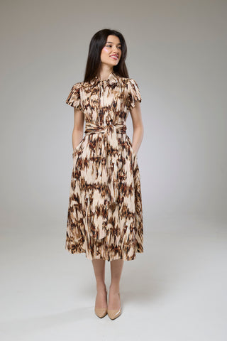 Desert Safari Short Sleeve Shirt Dress