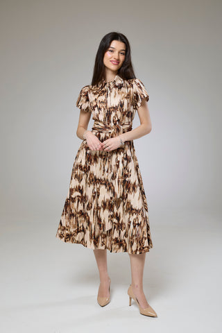 Desert Safari Short Sleeve Shirt Dress