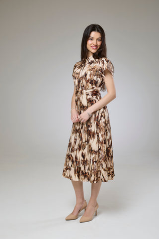 Desert Safari Short Sleeve Shirt Dress