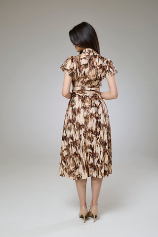 Desert Safari Short Sleeve Shirt Dress