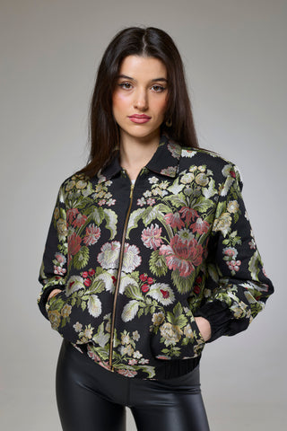 Flora Heaven Bomber Jacket