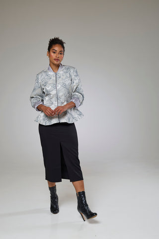 Twilight Flora Fitted Jacket Blouse
