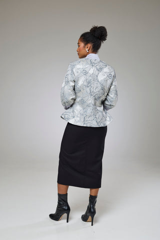 Twilight Flora Fitted Jacket Blouse