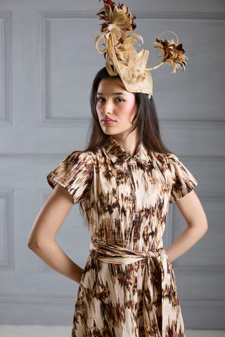 Desert Safari Short Sleeve Shirt Dress