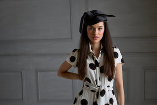 Absolute Polka Dot Linen Short Sleeve Shirt Dress