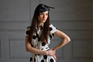 Absolute Polka Dot Linen Short Sleeve Shirt Dress